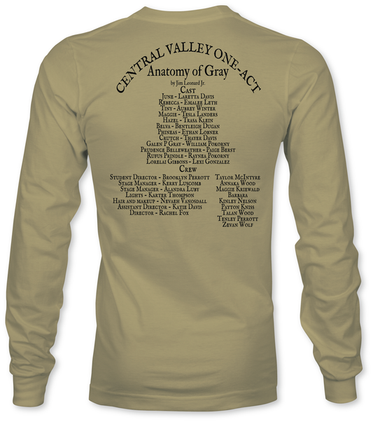 Anatomy of Gray – Central Valley One-Act 2025 Cast Long Sleeve